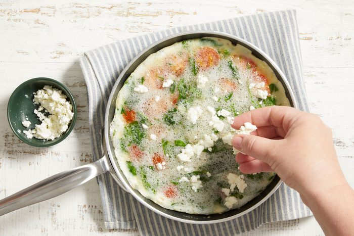 Sprinkle with cheese.