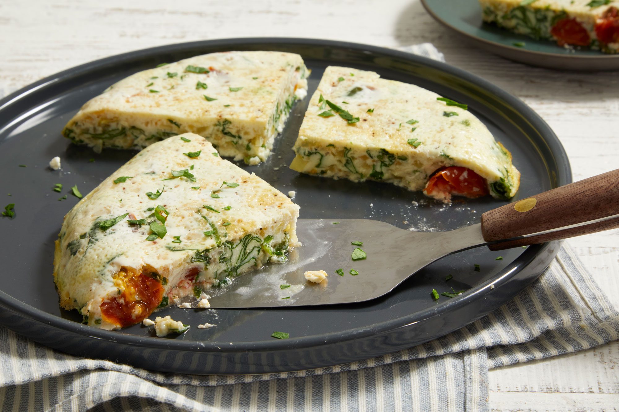 3/4 shot of Easy Egg White Frittata