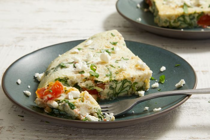 Close up shot of Easy Egg White Frittata