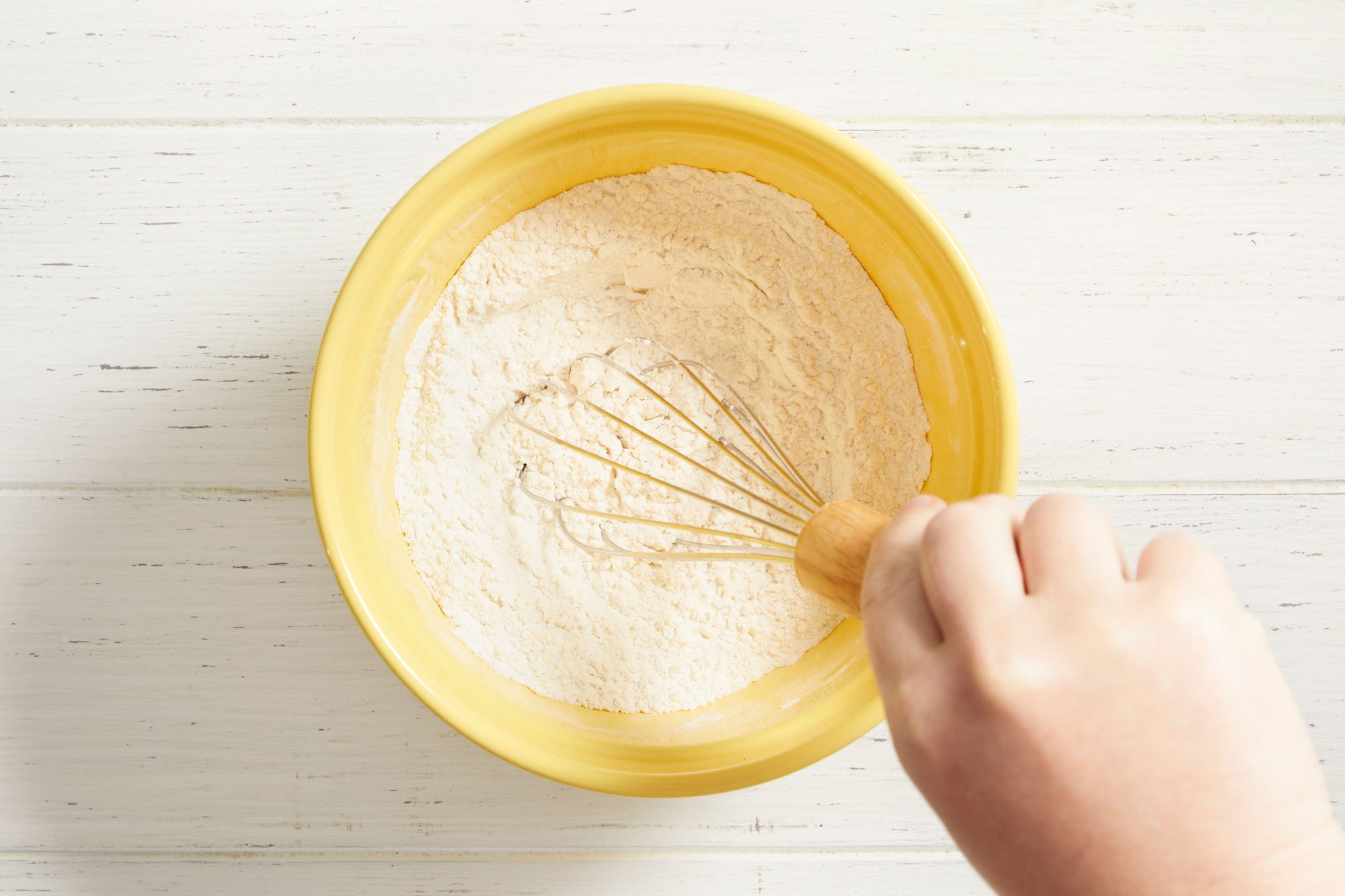 Beat in almond extract.