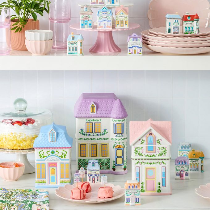 Lenox Village House Canisters