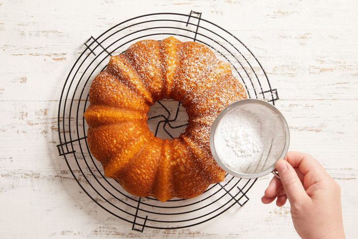 Dust with confectioners' sugar.