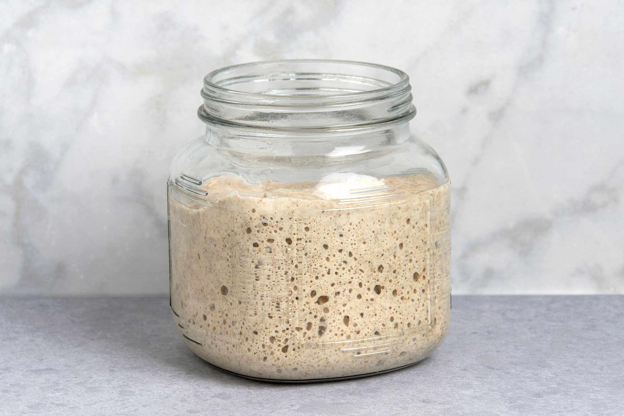 wide shot of Sourdough Starter