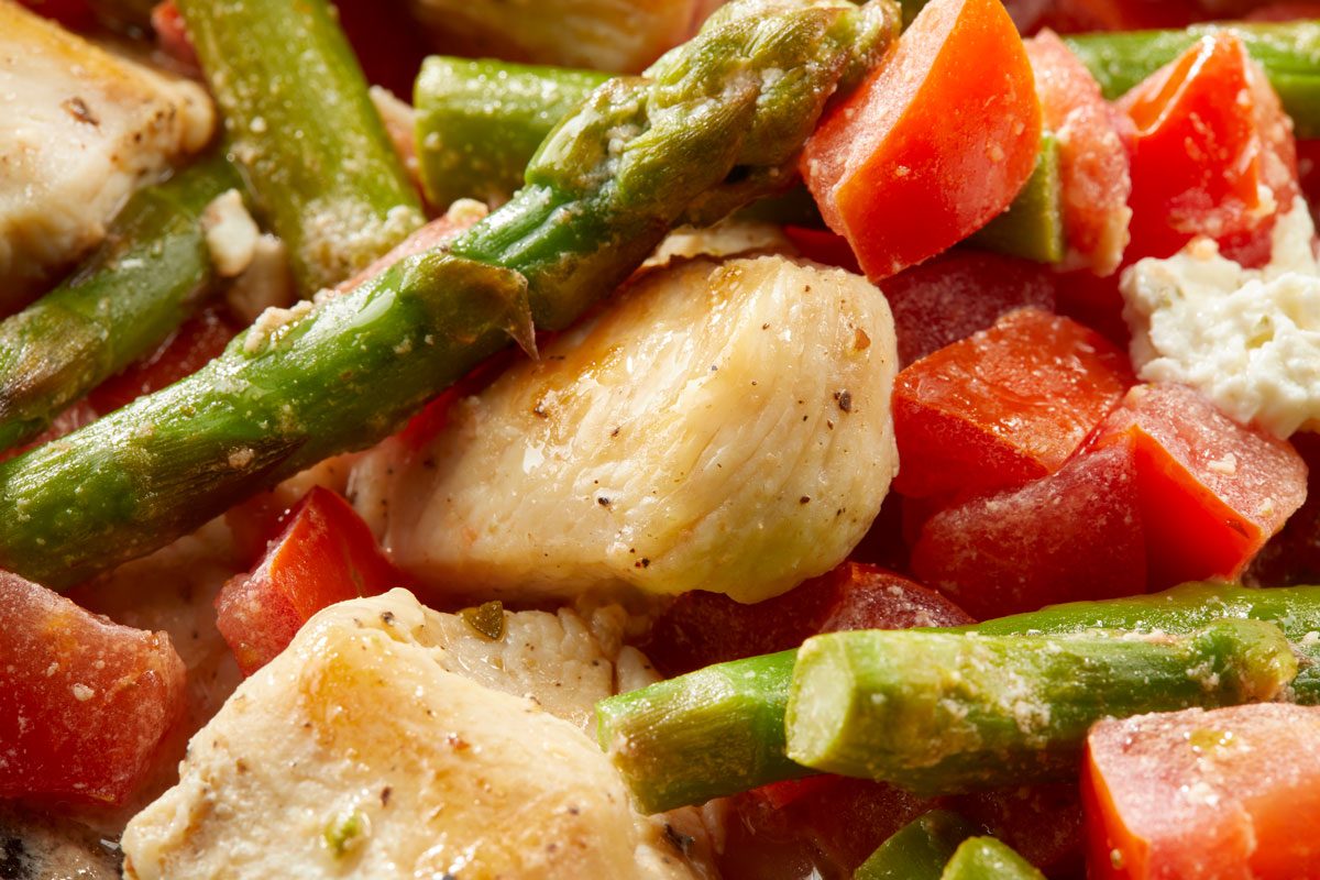 Chicken And Goat Cheese Skillet