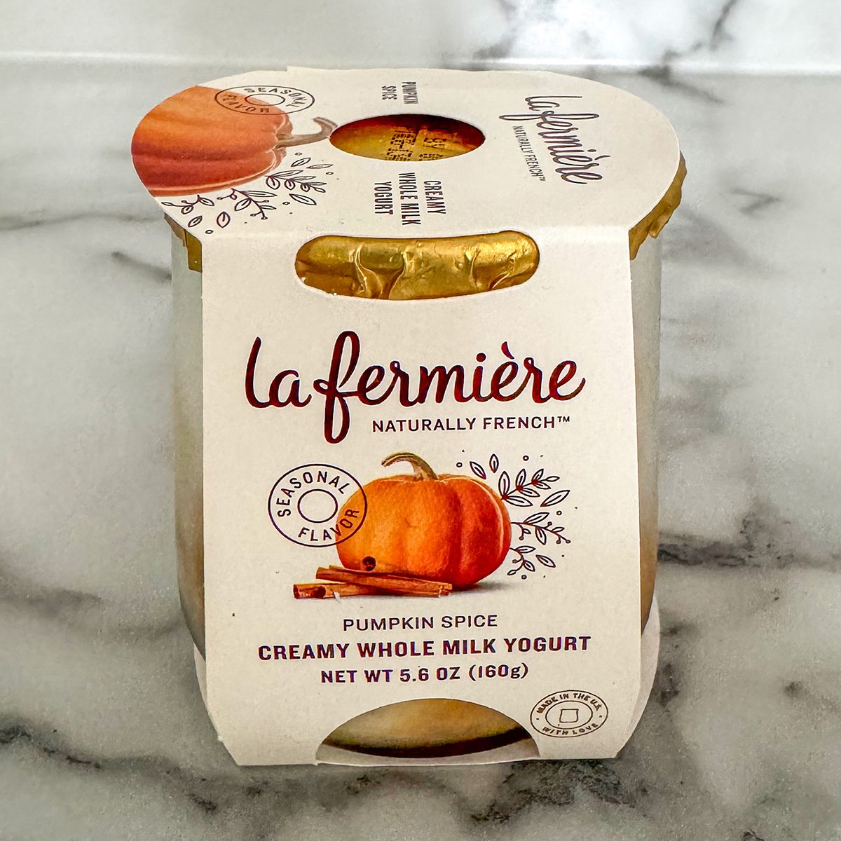 La Fermiére Pumpkin Spice Creamy Whole Milk Yogurt 