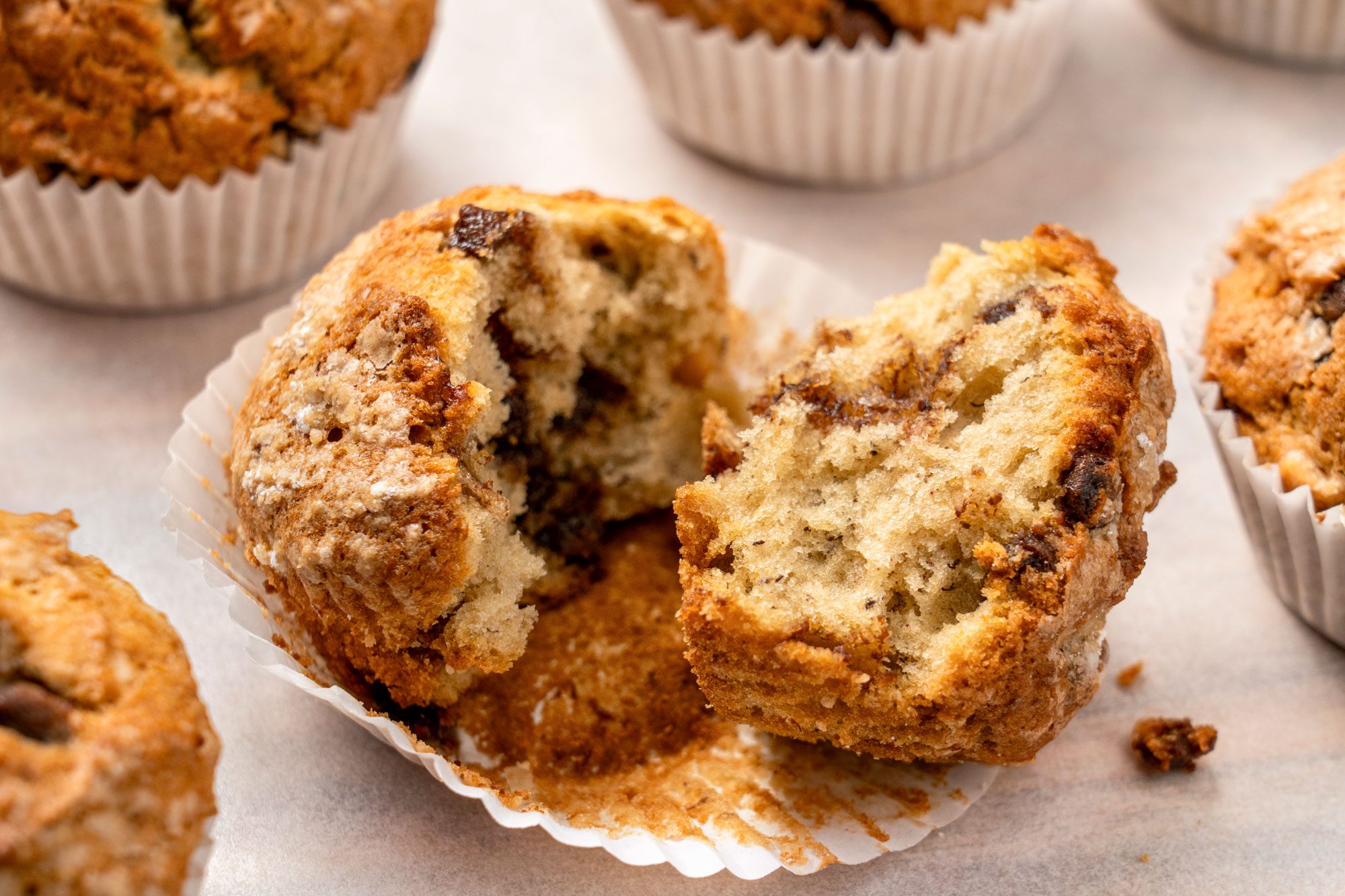 Close up shot of Monkey Muffins