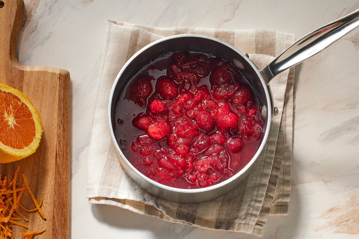 Rum Vanilla Cranberry Sauce