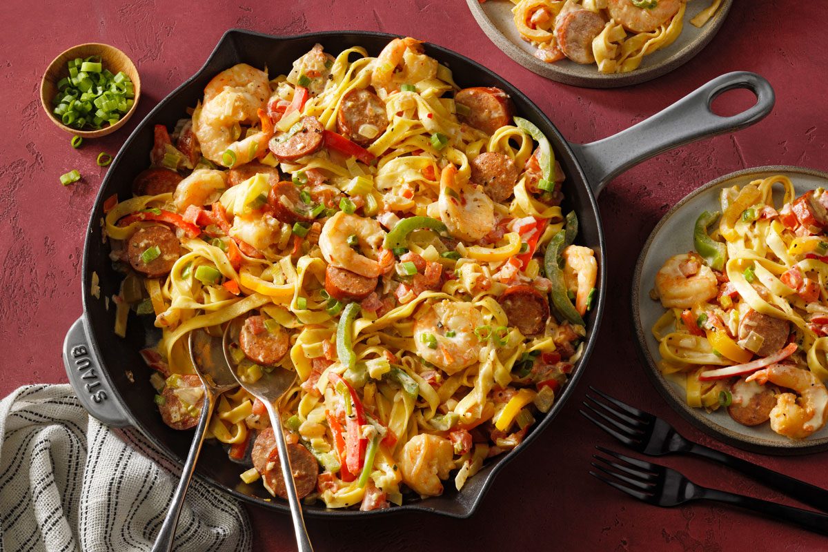 Shrimp And Sausage Pasta