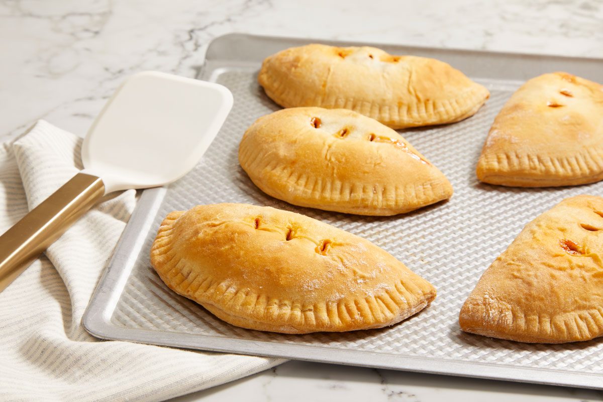 3/4 shot of Meaty Sloppy Joe Pockets