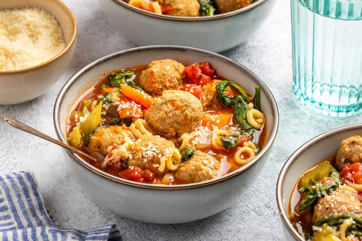 Slow Cooker Meatball Soup