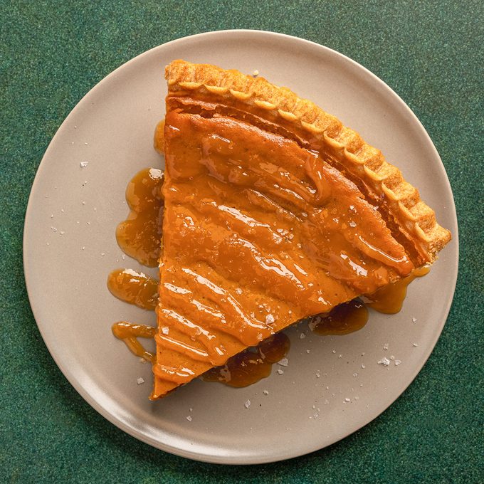 The Costco Pumpkin Pie Is Back Salted Caramel