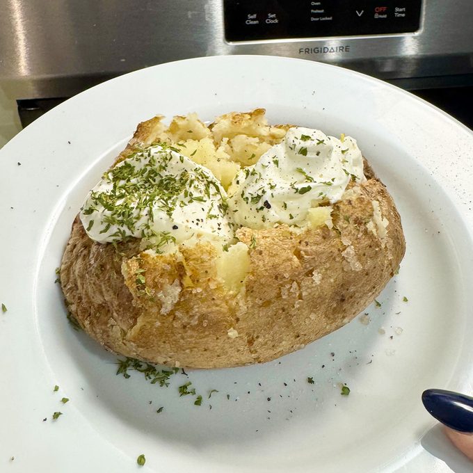 I Tried Alton Browns Baked Potato Hack Good Potato
