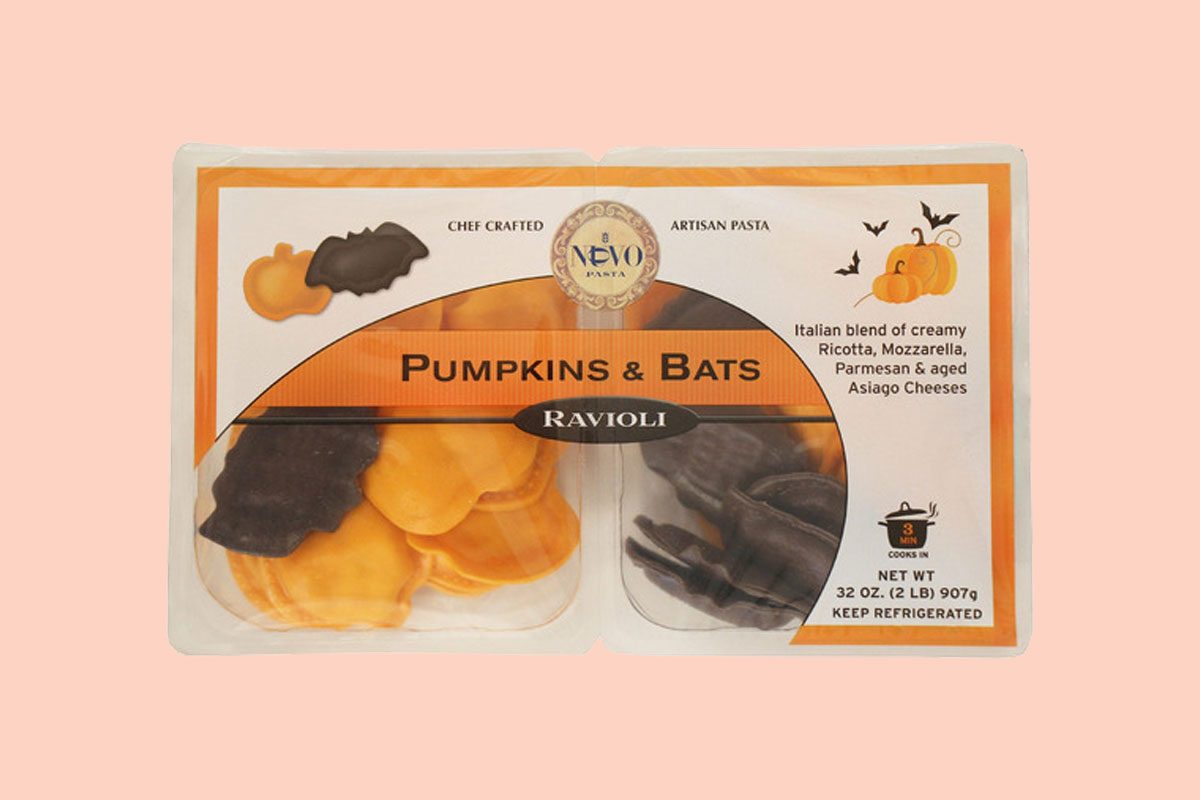 Nuovo pasta pumpkin and bat shaped ravioli