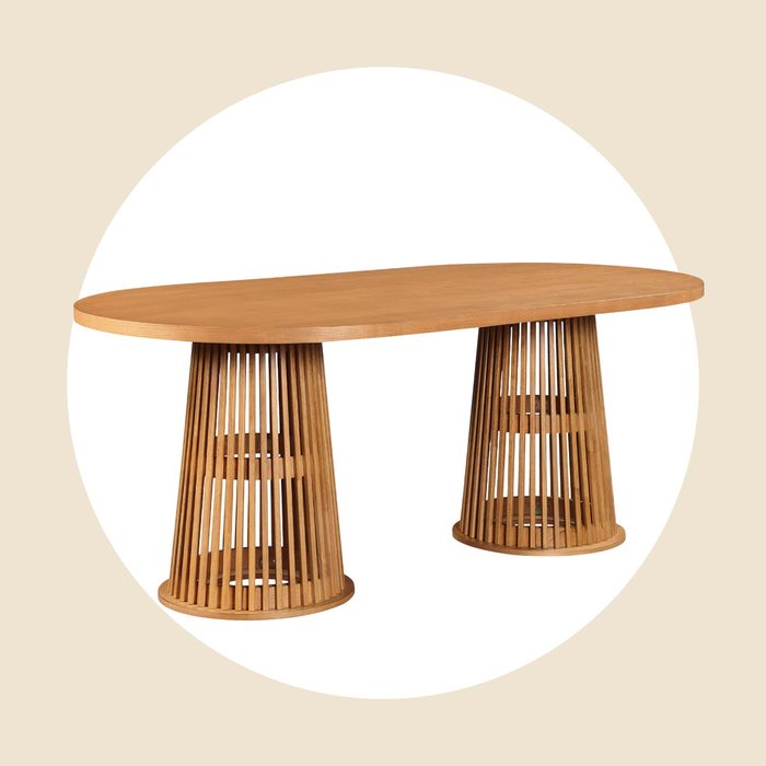 Beautiful Oval Dining Table Via Walmart.com