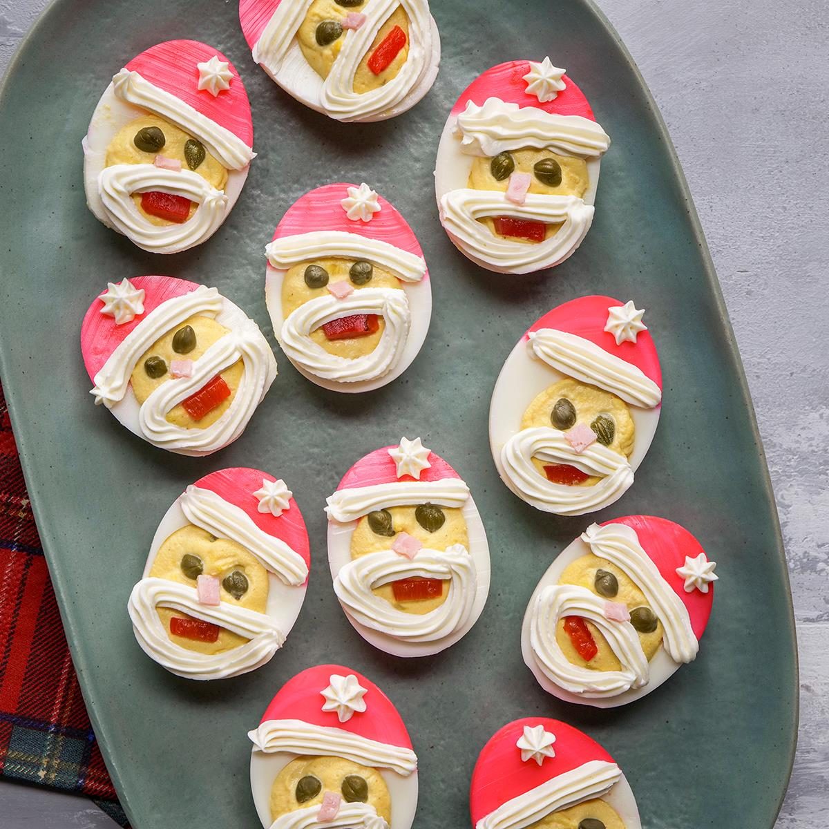 Santa Deviled Eggs