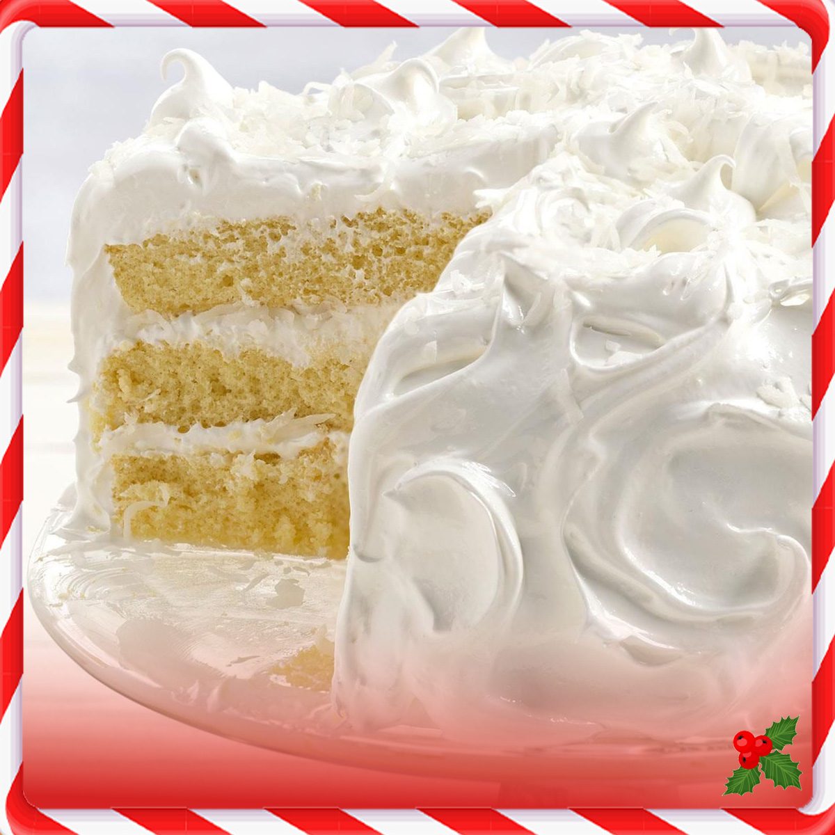 Holiday Snowflake Cake 