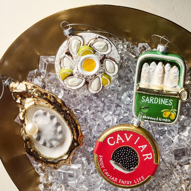 Fancy Food Glass Ornaments Via Westelm.com