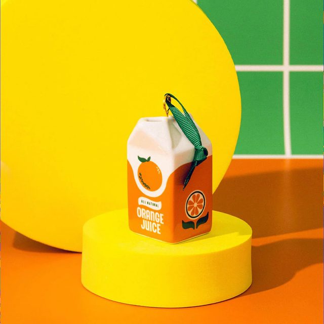 Orange Juice Ornament Via Bando.com